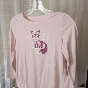Pink Fox Graphic Kids Shirt